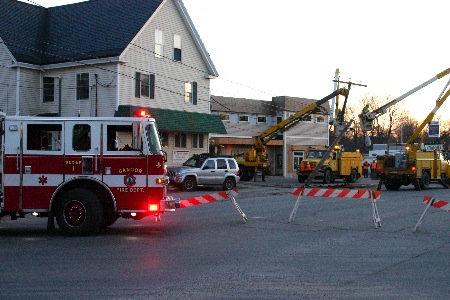 Hammond Street blocked