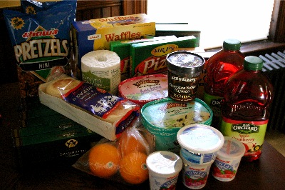 $21 worth of food from Shaw's