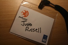PodCamp name tag